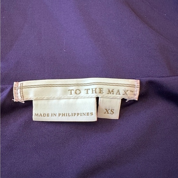 TO THE MAX Asymmetrical Halter Neckline Dress, Bead and Sequin Neck, Size XS. - Picture 4 of 4